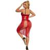 Subblime - 952327 vestido de rejilla largo rojo talla única - 6