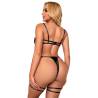 Subblime - 955199 set sujetador con lazo negro ajustable s/m - 2