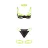 Subblime - 955281 set sujetador con collar y detalles para piernas verde fluorescente l/xl - 5