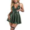 Subblime - 955441 vestido con tirantes de cuero verde l/xl - 4