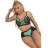 Subblime - 955557 conjunto sujetador con cremallera de malla de charol verde s/m - 3