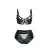 Subblime - 955557 conjunto sujetador con cremallera de malla de charol verde s/m - 5