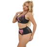 Subblime - 955588 conjunto sujetador con cremallera de malla de charol rosa l/xl - 2