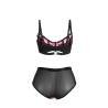 Subblime - 955588 conjunto sujetador con cremallera de malla de charol rosa l/xl - 6