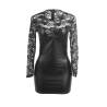 Subblime - 955595 vestido de manga larga con encaje negro s/m - 4