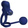 Pretty love - remington doble anillo vibrador con plug azul - 4