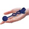 Pretty love - remington doble anillo vibrador con plug azul - 5