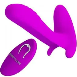 Pretty love - masajeador & vibrador 12 vibraciones control remoto morado