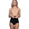 Multi Pull-Up Bye Bra con cubrepezón, modelo de frente con braga negra