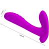 Pretty love - masajeador & vibrador 12 vibraciones control remoto morado - 6