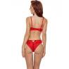 Passion - denelia set tanga + top rojo l/xl - 2