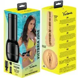 Kiiroo - feel victoria june masturbador