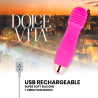 Dolce vita vibrador recargable tres rosa 10 velocidades - 4