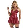 Subblime - 955397 vestido con tirantes de cuero burdeos s/m - 1