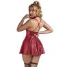 Subblime - 955397 vestido con tirantes de cuero burdeos s/m - 2
