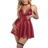 Subblime - 955397 vestido con tirantes de cuero burdeos s/m - 4