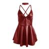 Subblime - 955397 vestido con tirantes de cuero burdeos s/m - 5