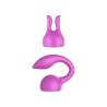Cabezal de orejitas y pieza curva Xocoon fucsia