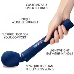 Fun factory - vim wand rumble vibrador recargable silicona naranja
