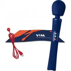 Fun factory - vim wand rumble vibrador recargable silicona naranja