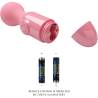 Pretty Love mini masajeador rosa con sus 2 pilas AAA