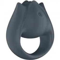 Satisfyer - perfect pair 2 multivibrador 2 en 1 anillo para pene & estimulador de dedo gris