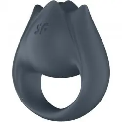 Satisfyer - perfect pair 2 multivibrador 2 en 1 anillo para pene & estimulador de dedo gris