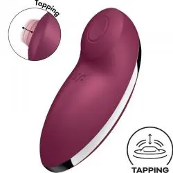 Satisfyer - tap & climax 2 vibrador & estimulador rojo