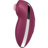 Detalle lateral de la punta de Satisfyer Tap & Climax 2 rojo