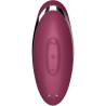 Parte posterior y controles de Satisfyer Tap & Climax 2 rojo