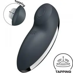 Satisfyer - tap & climax 2 vibrador & estimulador gris