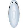 Parte posterior y controles de Satisfyer Tap & Climax 2 azul