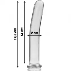 Nebula series by ibiza - modelo 8 dildo cristal borosilicato 14.5 cm -o- 2 cm