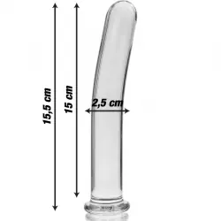 Nebula series by ibiza - modelo 9 dildo cristal borosilicato 15.5 cm -o- 2.5 cm