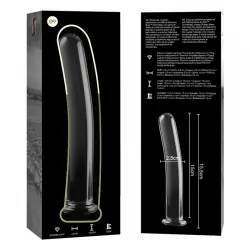 Nebula series by ibiza - modelo 9 dildo cristal borosilicato 15.5 cm -o- 2.5 cm