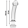 Nebula series by ibiza - modelo 11 dildo cristal borosilicato 16 cm -o- 3 cm - 2
