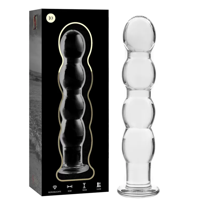 Nebula series by ibiza - modelo 10 dildo cristal borosilicato 16.5 cm -o- 3.5 cm