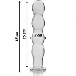 Nebula series by ibiza - modelo 10 dildo cristal borosilicato 16.5 cm -o- 3.5 cm
