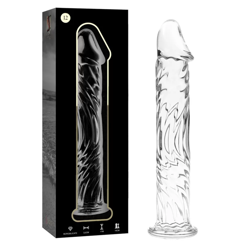 Nebula series by ibiza - modelo 12 dildo cristal borosilicato 17 cm -o- 3.5 cm