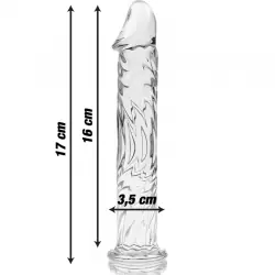 Nebula series by ibiza - modelo 12 dildo cristal borosilicato 17 cm -o- 3.5 cm