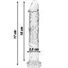 Nebula series by ibiza - modelo 12 dildo cristal borosilicato 17 cm -o- 3.5 cm - 2