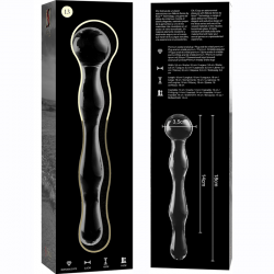 Nebula series by ibiza - modelo 13 dildo cristal borosilicato 18 cm -o- 3.5 cm