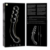 Nebula series by ibiza - modelo 14 dildo cristal borosilicato 18.5 cm -o- 3 cm - 4