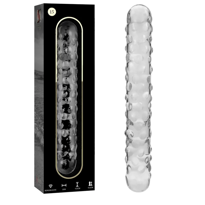 Nebula series by ibiza - modelo 15 dildo cristal borosilicato 18.5 cm -o- 3 cm