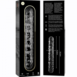 Nebula series by ibiza - modelo 15 dildo cristal borosilicato 18.5 cm -o- 3 cm