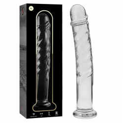 Nebula series by ibiza - modelo 16 dildo cristal borosilicato 18.5 cm -o- 3 cm