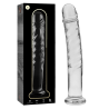 Nebula series by ibiza - modelo 16 dildo cristal borosilicato 18.5 cm -o- 3 cm - 1