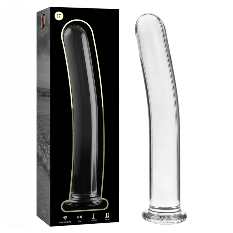 Nebula series by ibiza - modelo 17 dildo cristal borosilicato 18.5 cm -o- 3 cm