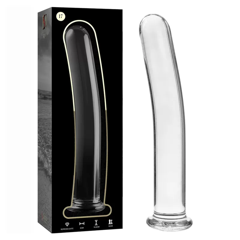 Nebula series by ibiza - modelo 17 dildo cristal borosilicato 18.5 cm -o- 3 cm