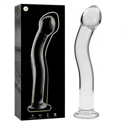 Nebula series by ibiza - modelo 18 dildo cristal borosilicato 18.5 cm -o- 3.5 cm